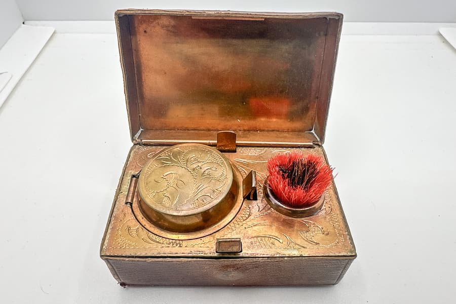 Antikes Schreib-Reise-Set